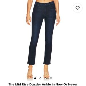 MOTHER Mid Rise Dazzler Ankle.  Now or Never Wash.  Size 29.